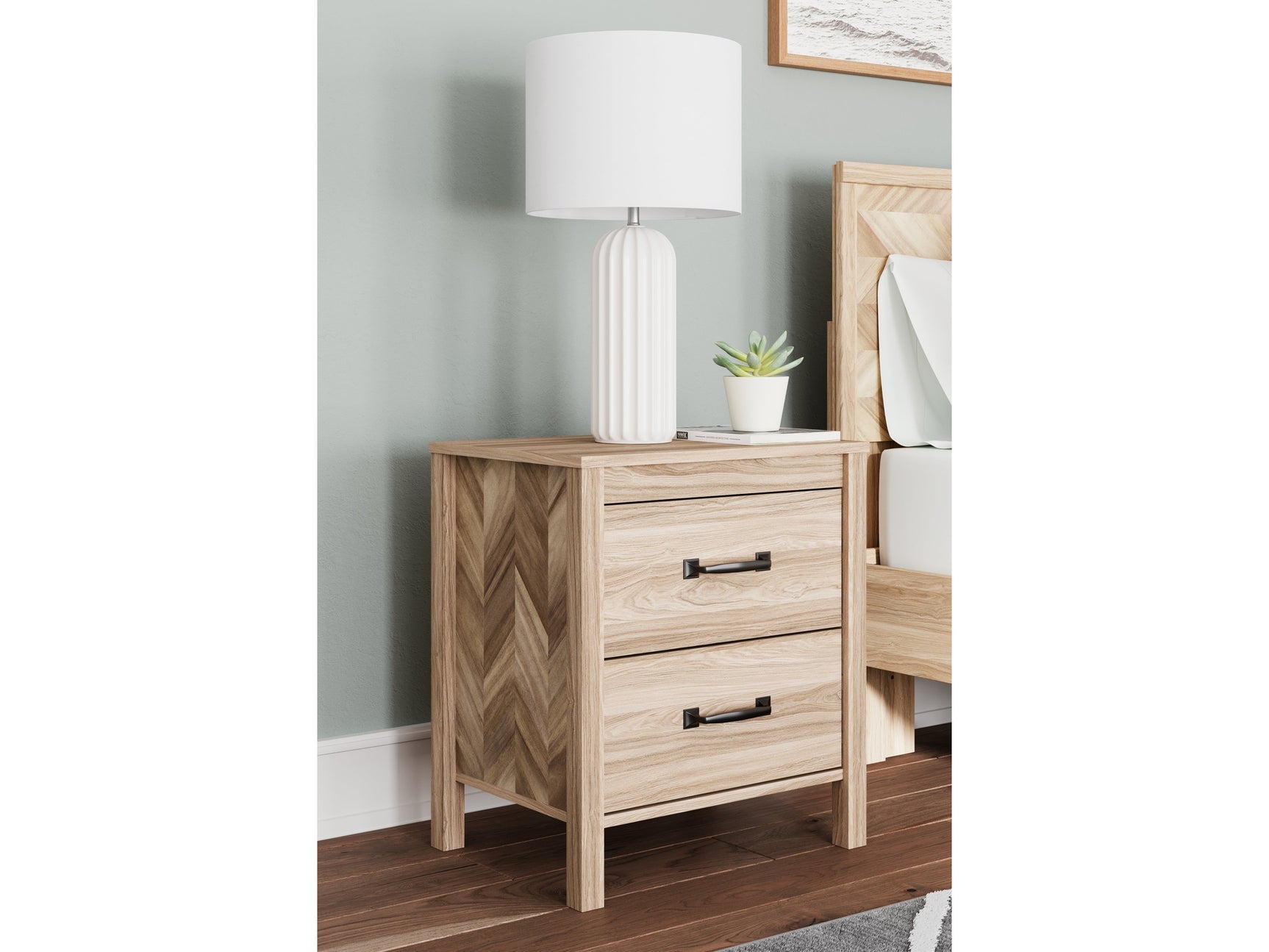 Battelle Tan Nightstand (Online Special Price) - Ornate Home