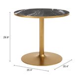 Batu Black & Gold Dining Table