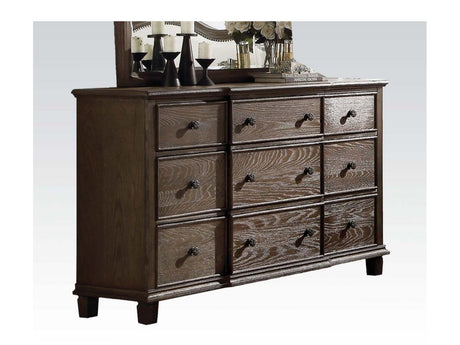 Baudouin Weathered Oak Dresser - Ornate Home