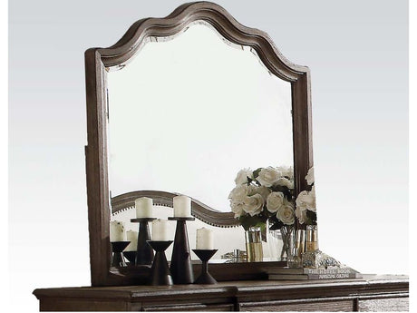 Baudouin Weathered Oak Mirror - Ornate Home