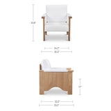 Bauer Cream/Natural Accent Chair - Ornate Home
