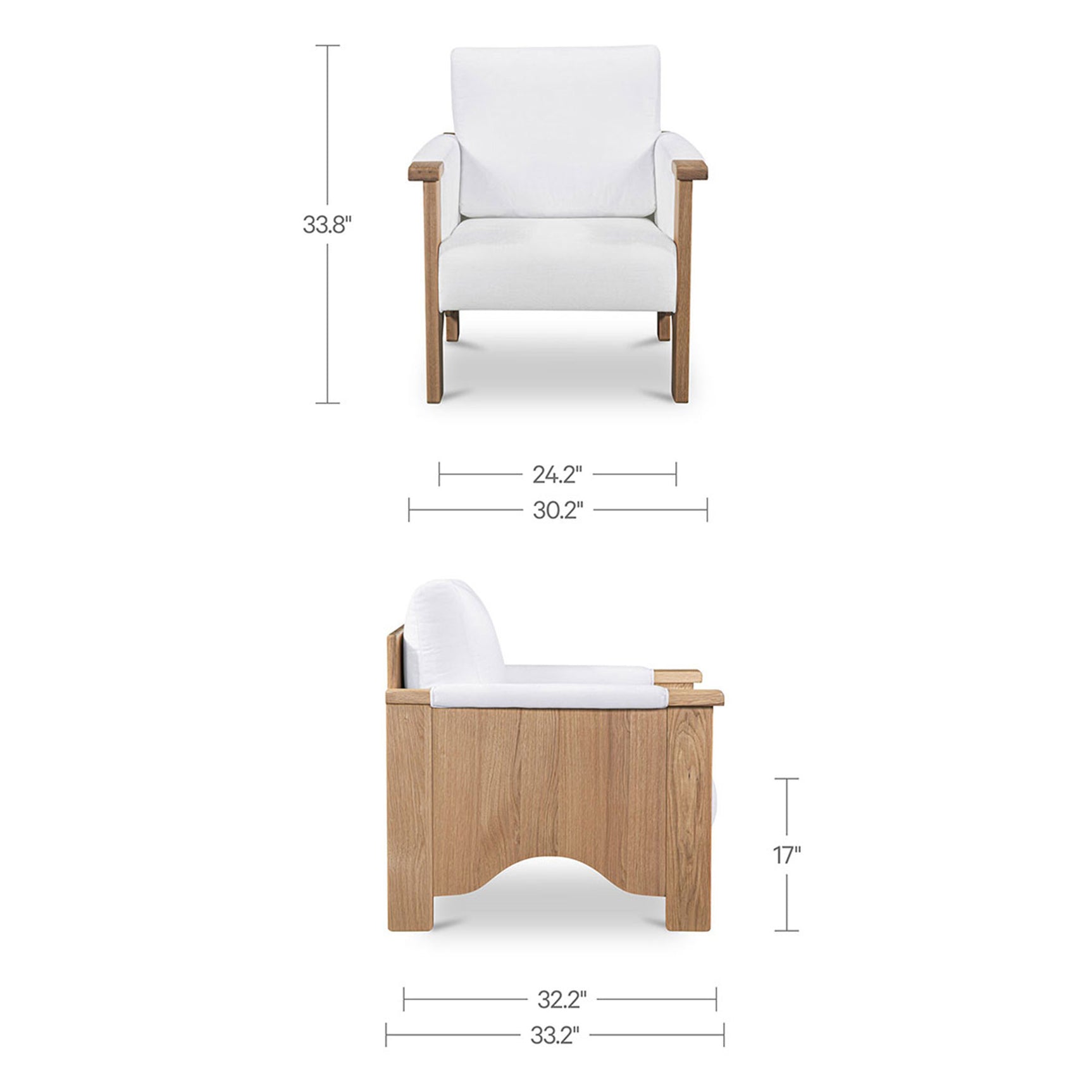 Bauer Cream/Natural Accent Chair - Ornate Home
