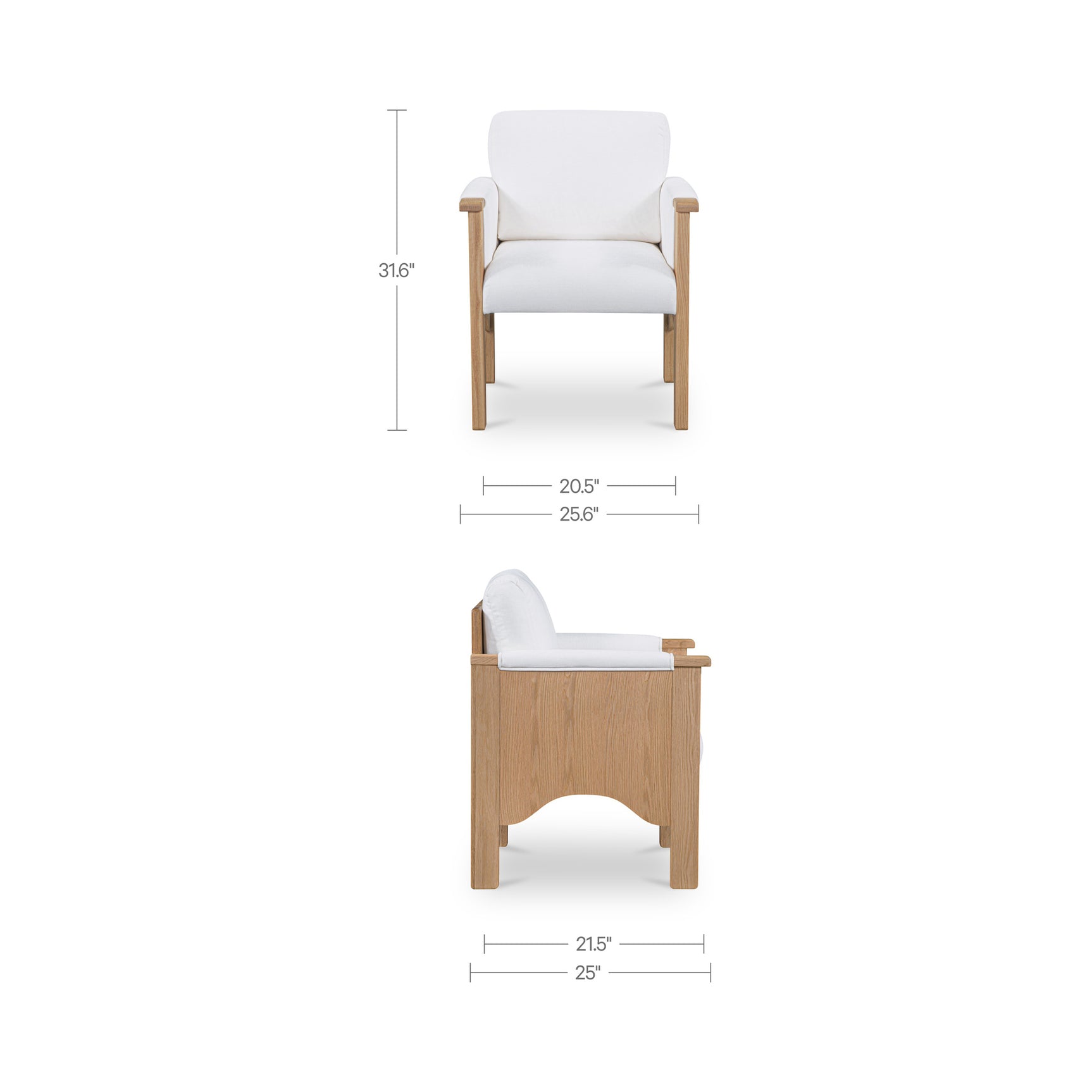 Bauer Cream/Natural Dining Chair - Ornate Home