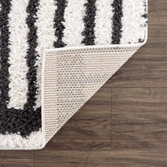Bauer Plush Black Rainbow Rug - Clearance - Ornate Home