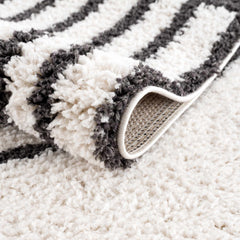 Bauer Plush Black Rainbow Rug - Clearance - Ornate Home