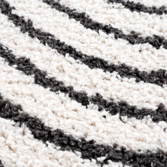 Bauer Plush Black Rainbow Rug - Clearance - Ornate Home