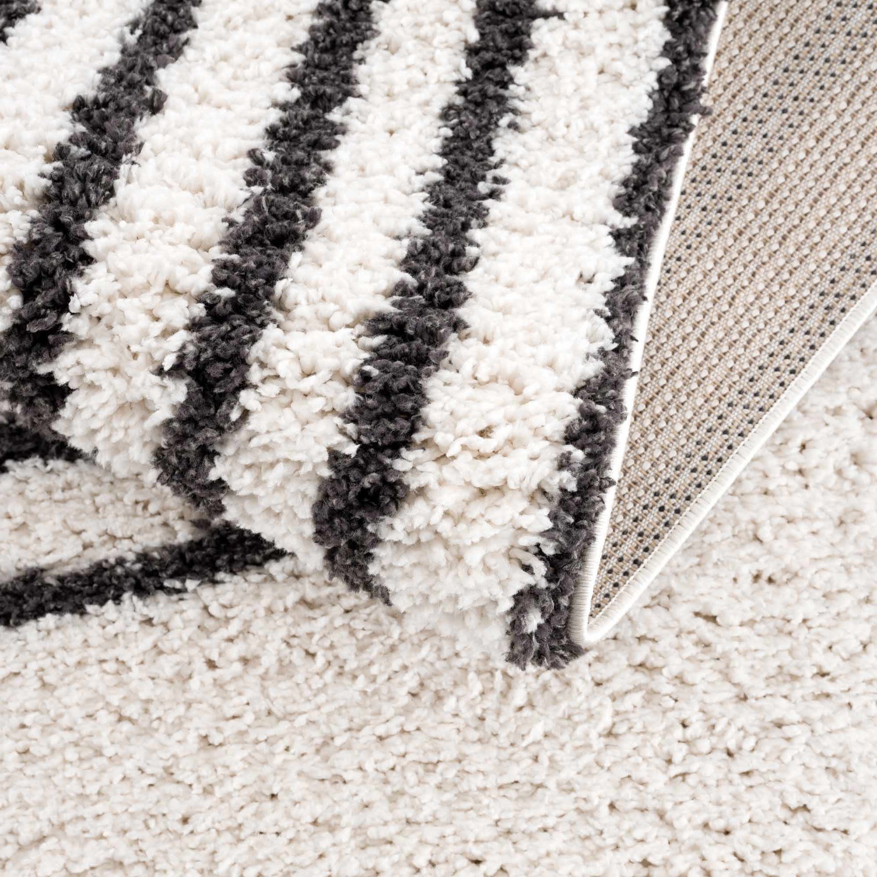 Bauer Plush Black Rainbow Rug - Clearance - Ornate Home