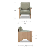 Bauer Sage/Natural Accent Chair - Ornate Home