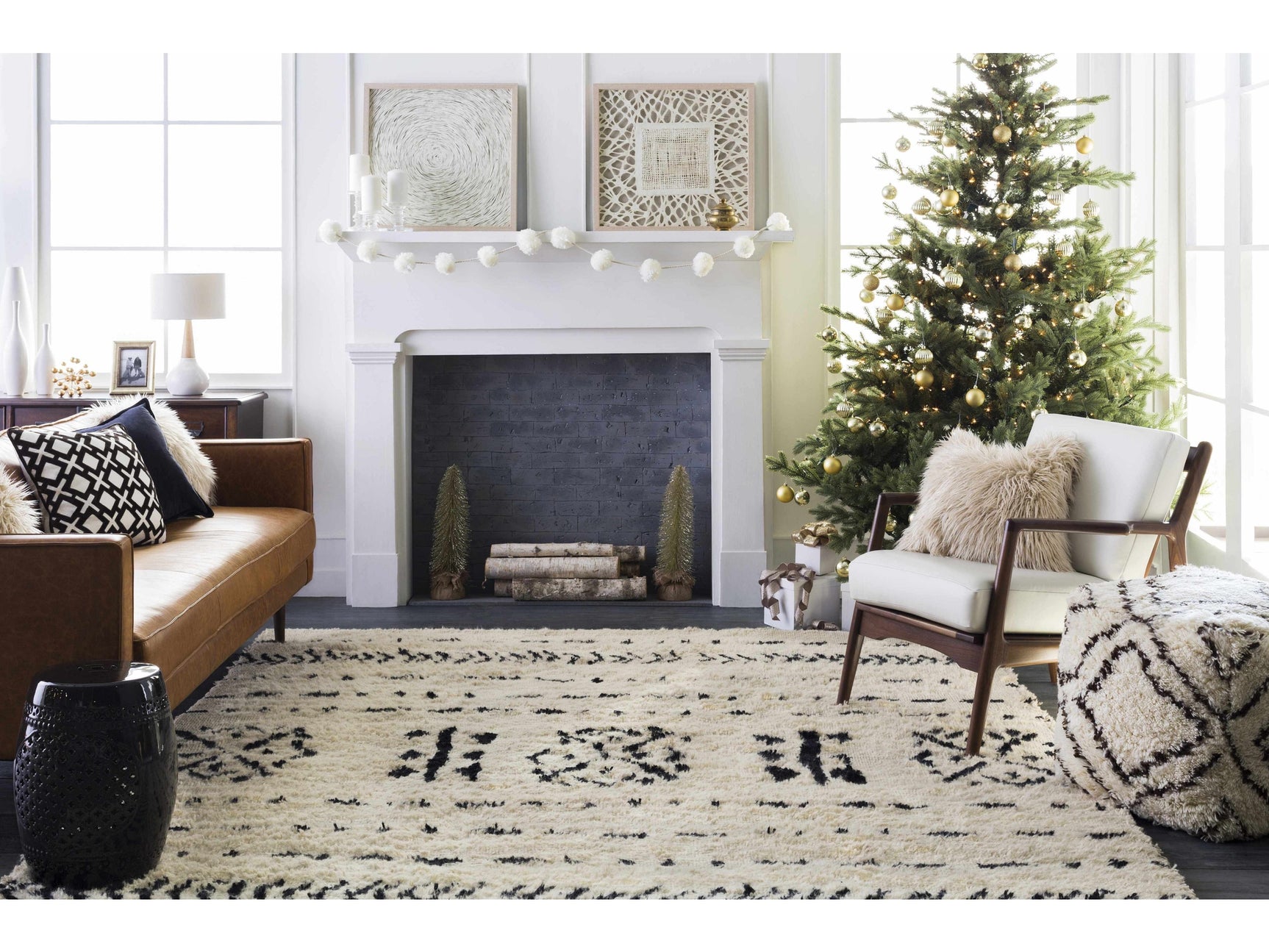 Baugo White Ceramic Table Lamp - Ornate Home