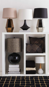 Baugo White Ceramic Table Lamp - Ornate Home