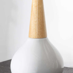Baugo White Ceramic Table Lamp - Ornate Home