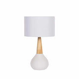 Baugo White Ceramic Table Lamp - Ornate Home