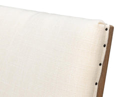 Bauhaus Beige Chair with Brown Leg (Set of 2) - Ornate Home