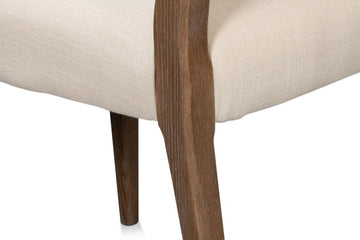 Bauhaus Beige Chair with Brown Leg (Set of 2) - Ornate Home