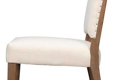 Bauhaus Beige Chair with Brown Leg (Set of 2) - Ornate Home
