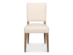 Bauhaus Beige Chair with Brown Leg (Set of 2) - Ornate Home