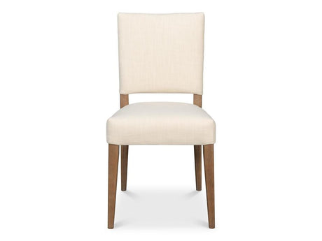 Bauhaus Beige Chair with Brown Leg (Set of 2) - Ornate Home