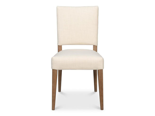 Bauhaus Beige Chair with Brown Leg (Set of 2) - Ornate Home