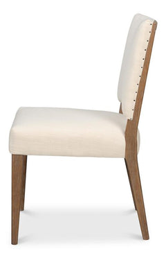 Bauhaus Beige Chair with Brown Leg (Set of 2) - Ornate Home