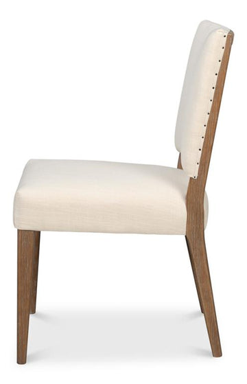 Bauhaus Beige Chair with Brown Leg (Set of 2) - Ornate Home