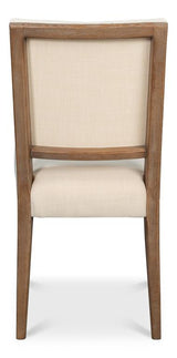 Bauhaus Beige Chair with Brown Leg (Set of 2) - Ornate Home