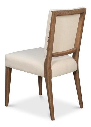 Bauhaus Beige Chair with Brown Leg (Set of 2) - Ornate Home