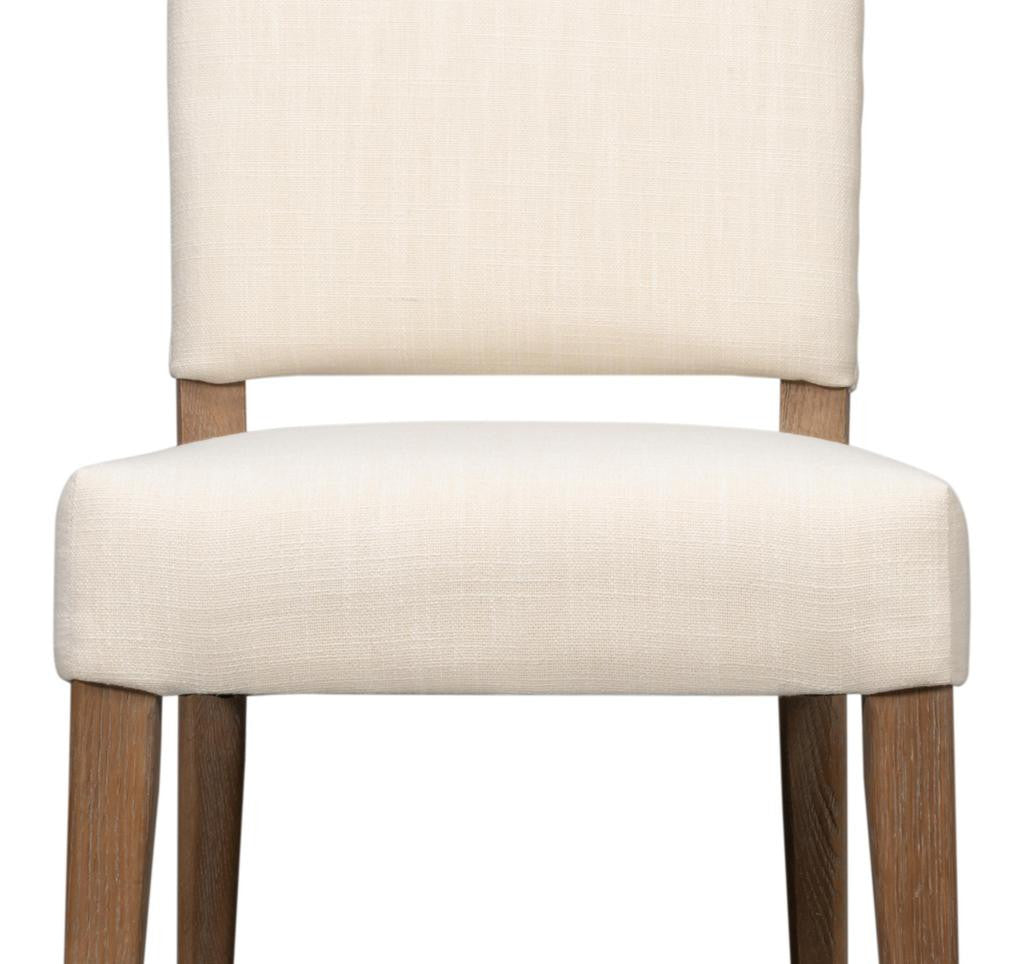 Bauhaus Beige Chair with Brown Leg (Set of 2) - Ornate Home