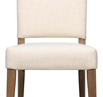 Bauhaus Beige Chair with Brown Leg (Set of 2) - Ornate Home