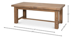Bauhaus Beige Dining Table - Ornate Home