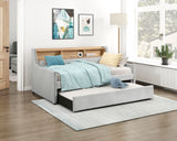 Baxter Light Gray Twin Daybed with Trundle - Ornate Home