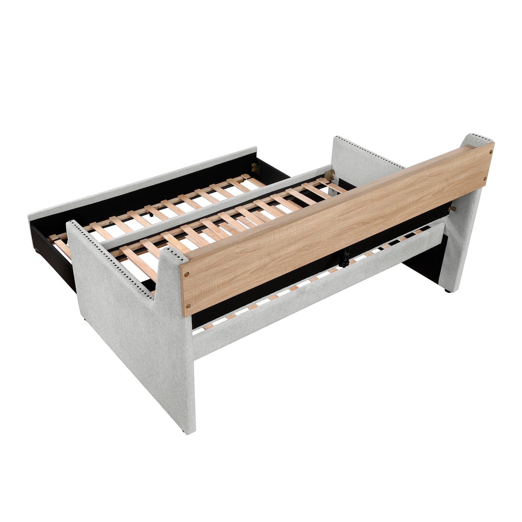 Baxter Light Gray Twin Daybed with Trundle - Ornate Home