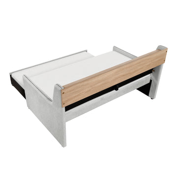 Baxter Light Gray Twin Daybed with Trundle - Ornate Home