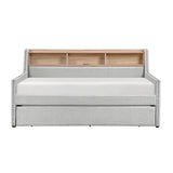 Baxter Light Gray Twin Daybed with Trundle - Ornate Home
