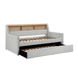 Baxter Light Gray Twin Daybed with Trundle - Ornate Home