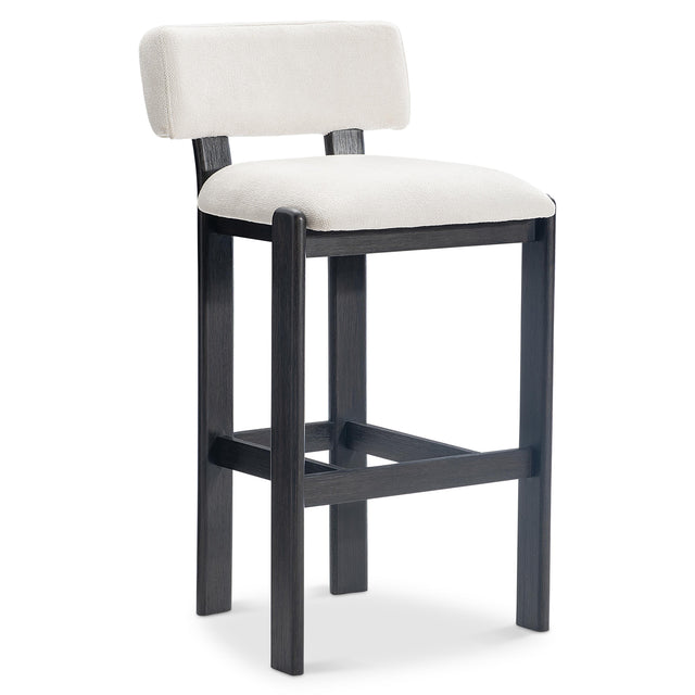 Baxter White/Cream Bar Stool - Ornate Home