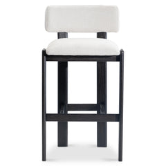 Baxter White/Cream Bar Stool - Ornate Home
