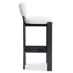 Baxter White/Cream Bar Stool - Ornate Home
