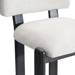 Baxter White/Cream Bar Stool - Ornate Home