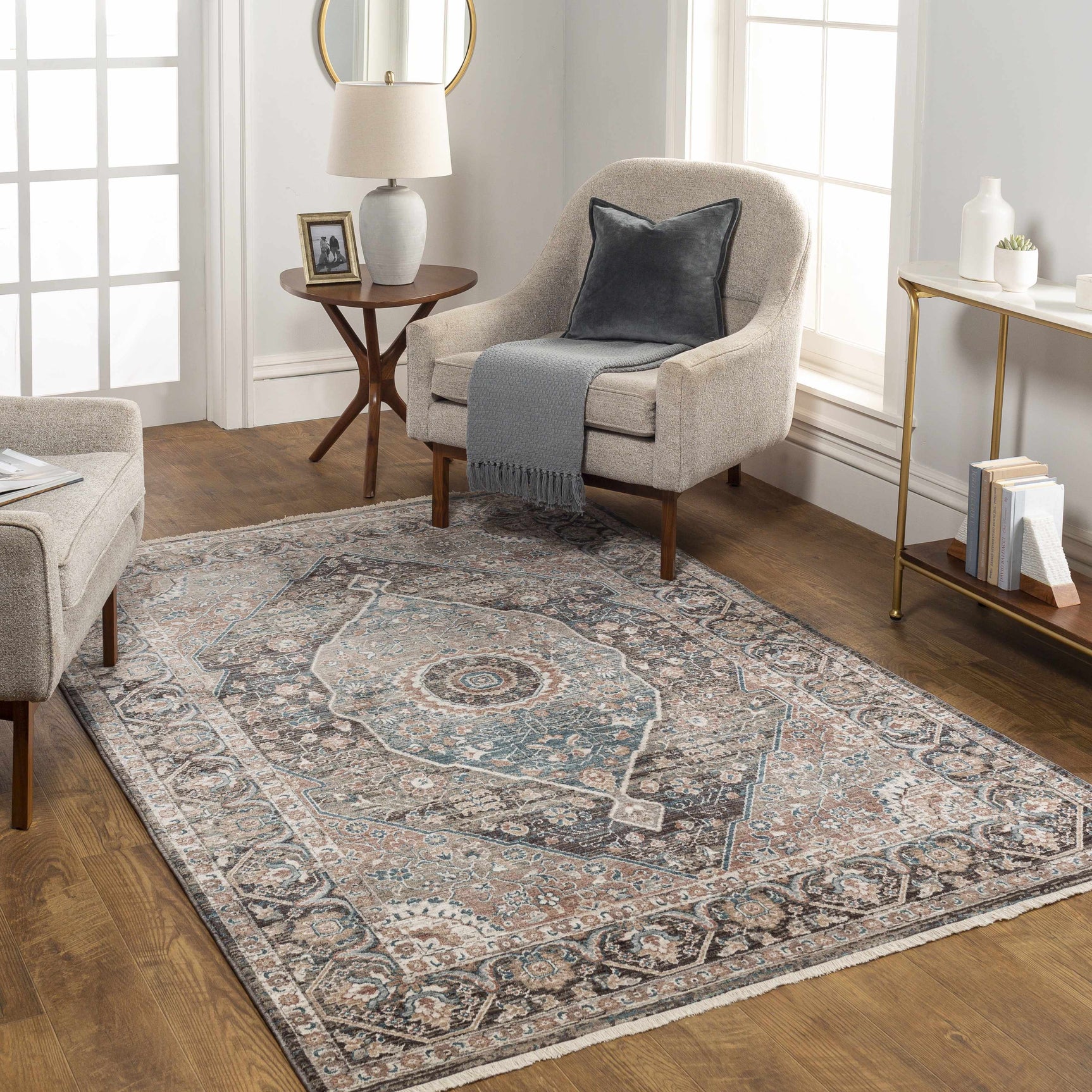 Baychester Brown Area Rug - Clearance - Ornate Home