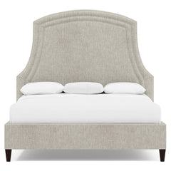 Bayford Beige/Tan Fabric California King Panel Bed - Ornate Home