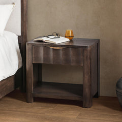 Baylee Cocoa Brown 1 Drawer Nightstand - Ornate Home
