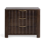 Baylee Cocoa Brown 3-Drawer Nightstand