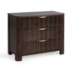 Baylee Cocoa Brown 3-Drawer Nightstand