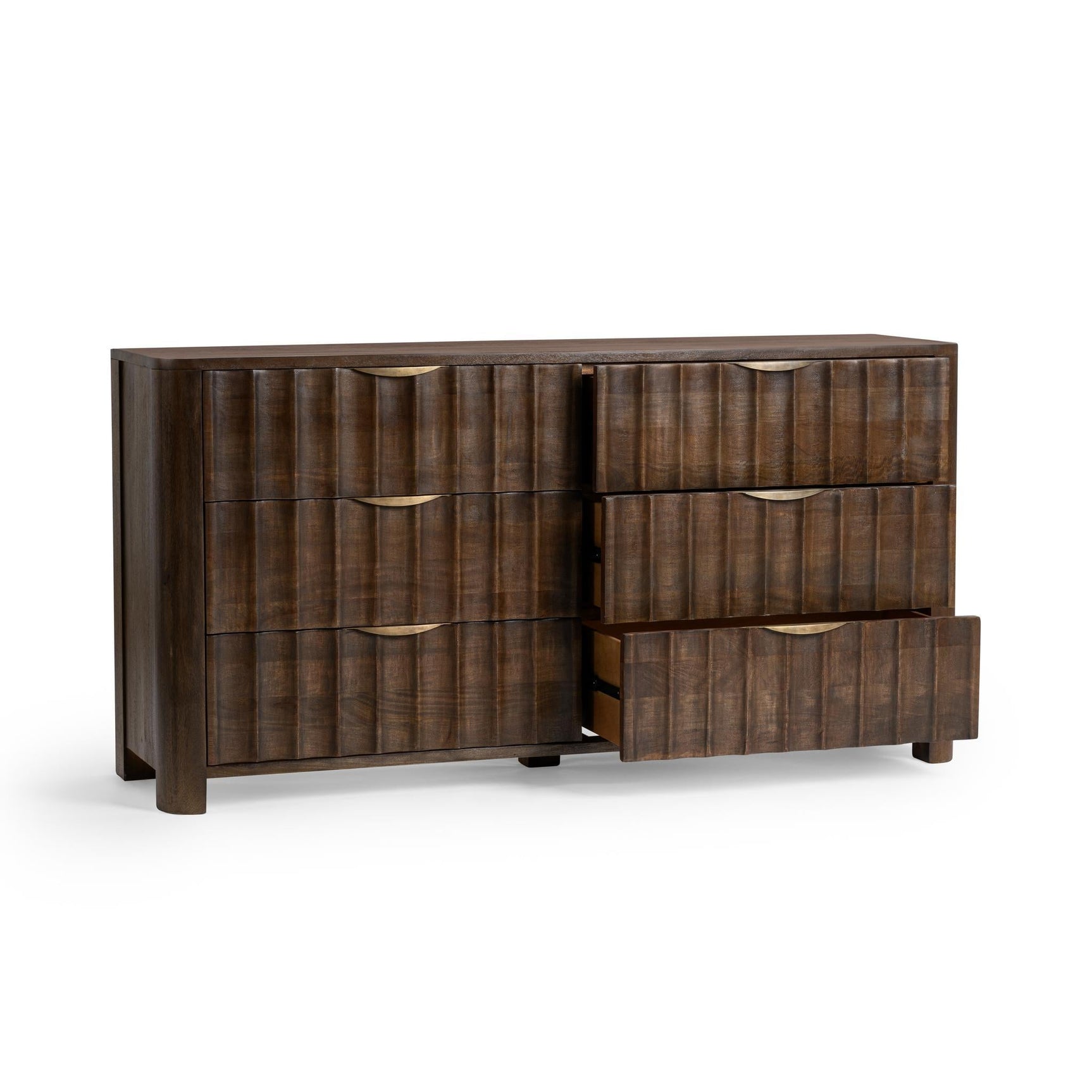 Baylee Cocoa Brown 6 Drawer Dresser - Ornate Home
