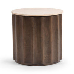 Baylee Cocoa Brown End Table - Ornate Home
