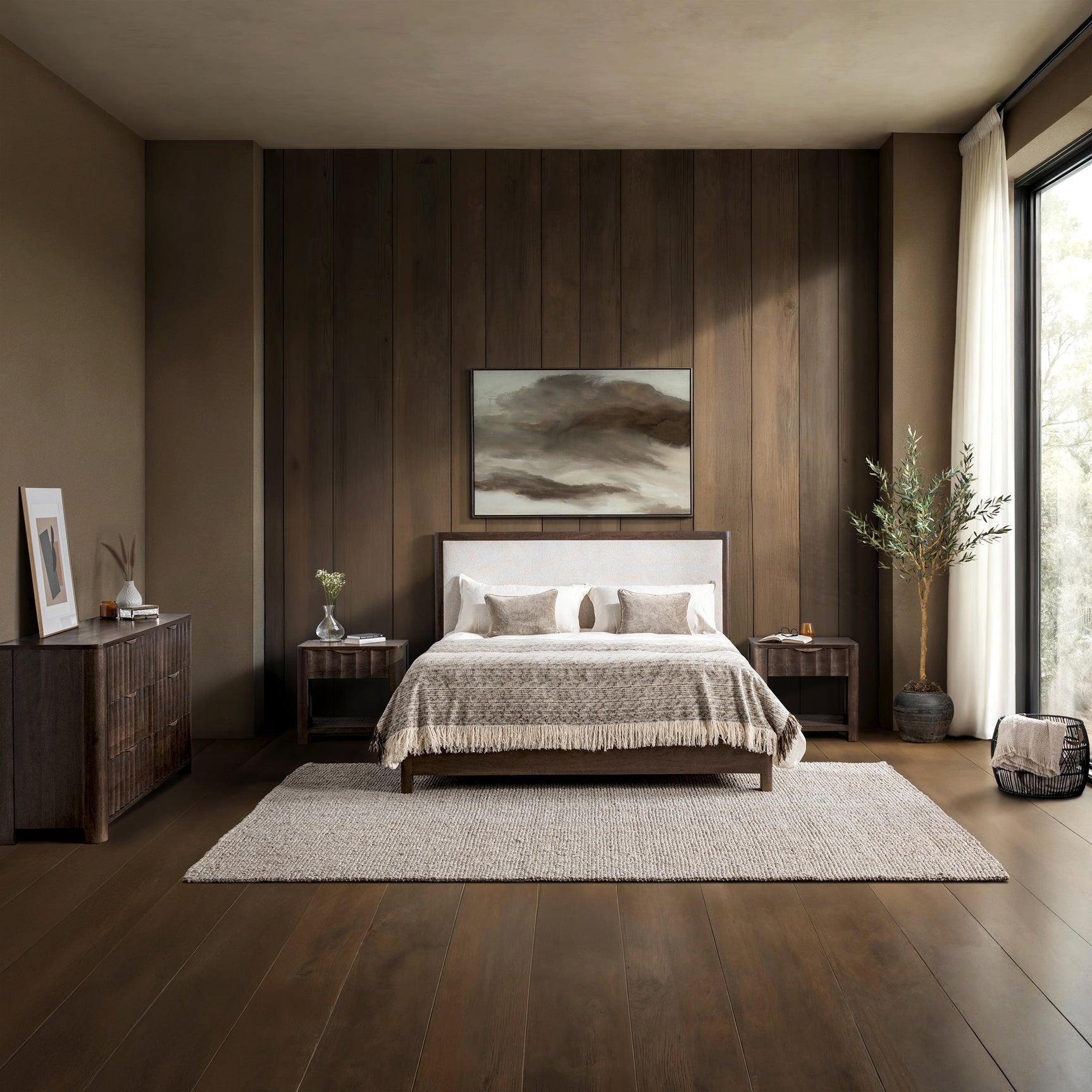 Baylee Cocoa Brown Queen Bed - Ornate Home