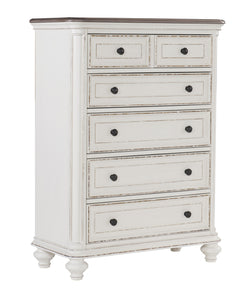 Baylesford Antique White Chest - Ornate Home
