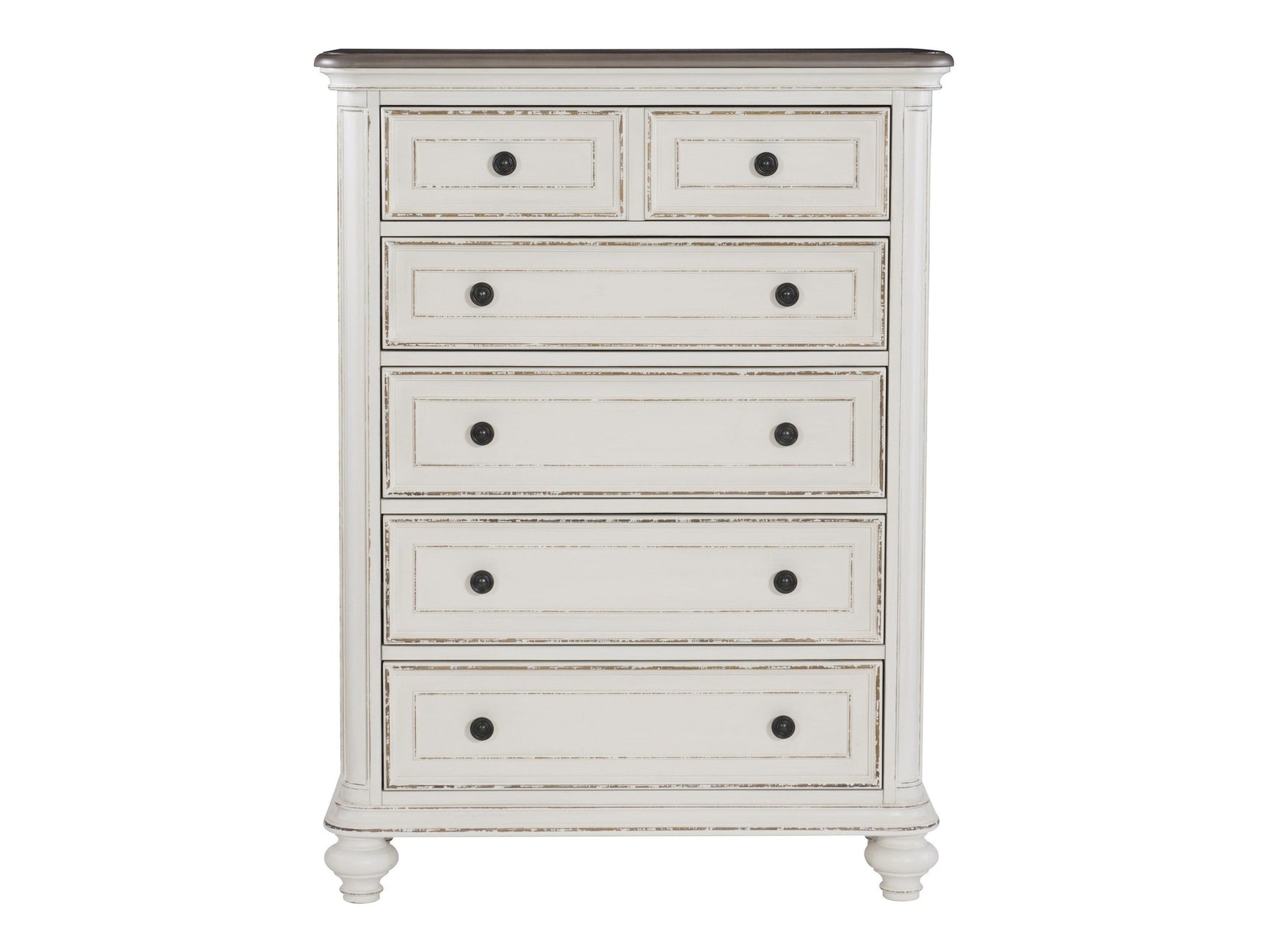 Baylesford Antique White Chest - Ornate Home