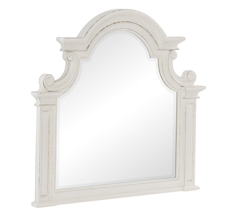 Baylesford Antique White Dresser Top Mirror - Ornate Home
