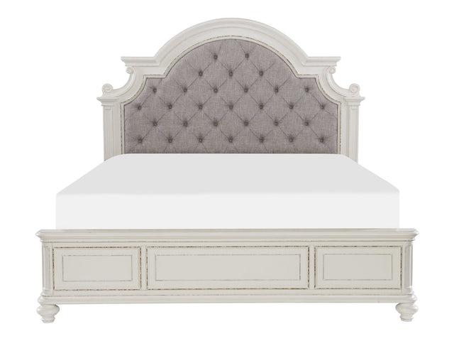 Baylesford Antique White Eastern King Bed - Ornate Home